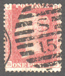 Great Britain Scott 33 Used Plate 85 - BJ - Click Image to Close